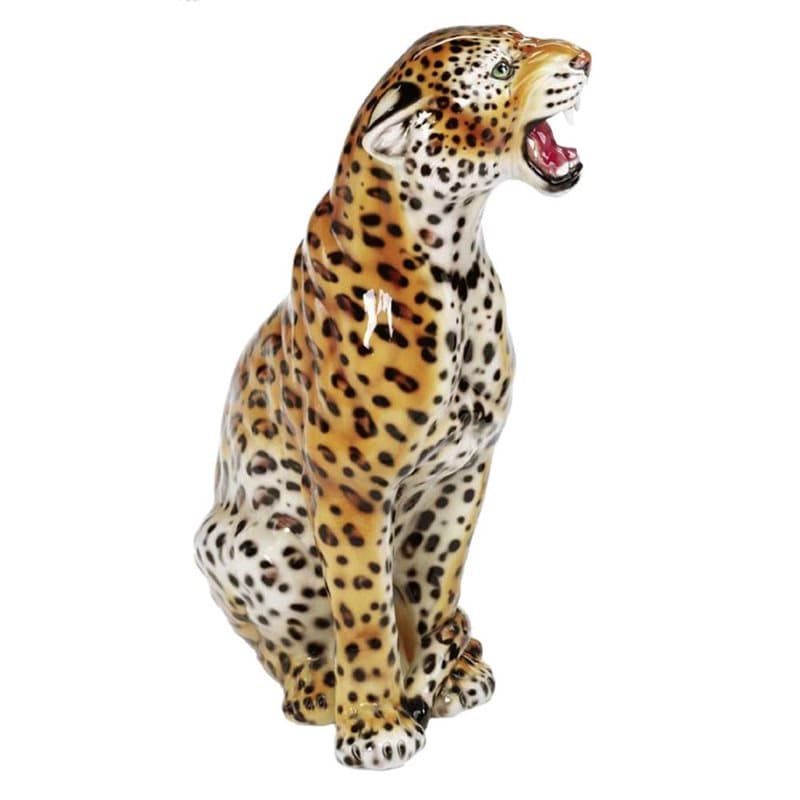 Porslinsfigur Leopard Stor