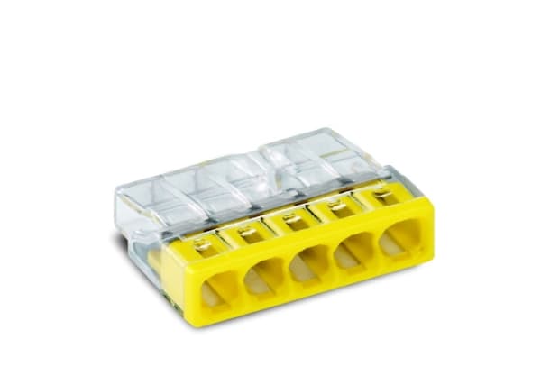 WAGO 5 x 0,5 - 2,5 mm² transp/gelb 100 pcs