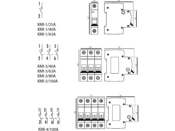 Kanlux Modular disconnector 63A 3P KMI-3/63A (23233)