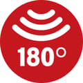 Miniatyrbild 4 av 4: Brennenstuhl 1171900 Rörelsedetektor Vägg 180 ° Antracit IP44