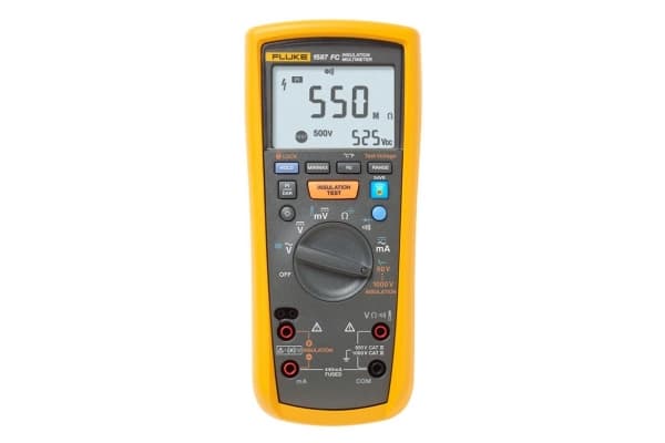 Fluke 1587/MDT FC Isolationsmåler 50 V, 100 V, 250 V, 500 V, 1000 V 2 GΩ 2 GΩ