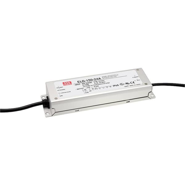 MW Mean Well ELG-150-24B-3Y LED transformator, LED driver Konstantspänning, Konstantström 150 W 6.25 A 12 - 24 V/DC 3-i
