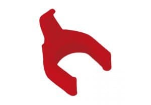 PatchSee PatchClip RO/PC - Kaapelipidikkeet - punainen (50 kappaleen pakkaus)