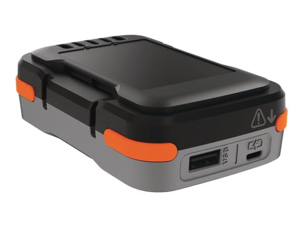 Black & Decker BDCB12B-XJ, Litiumioni (Li-Ion), 1,5 ah, 12 V, Musta, Harmaa, Oranssi, 2,4 A, 1 kpl