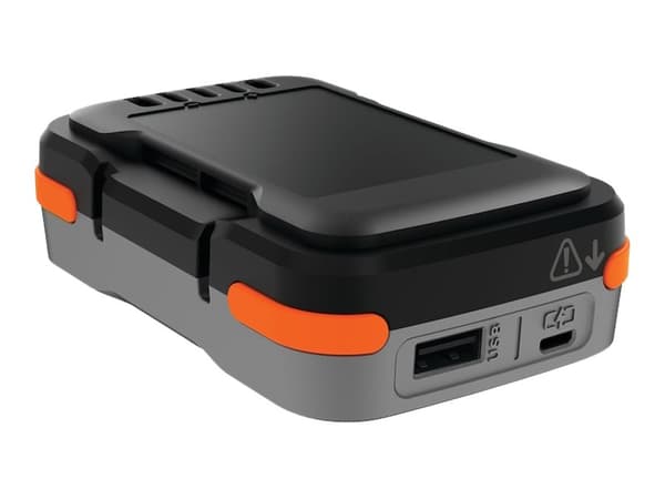 Black & Decker BDCB12B-XJ, Litiumioni (Li-Ion), 1,5 ah, 12 V, Musta, Harmaa, Oranssi, 2,4 A, 1 kpl