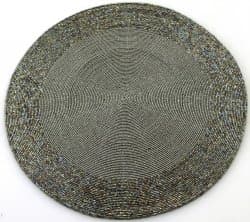Underlägg Pärlor grå/silver 35 cm 4-pack Tablett