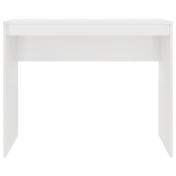 vidaXL Skrivbord vit högglans 90x40x72 cm konstruerat trä
