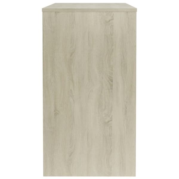 vidaXL Skrivebord sonoma eik 90x40x72 cm konstruert tre