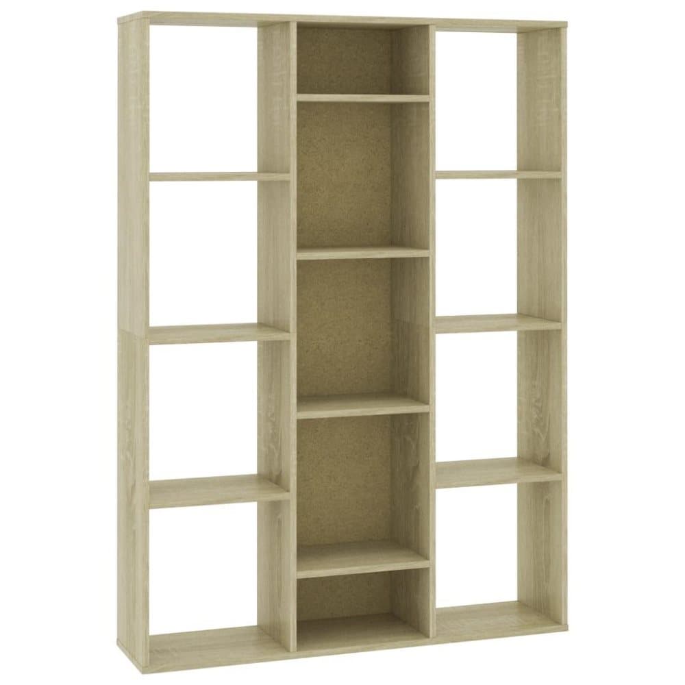 vidaXL Rumsavdelare/bokhylla sonoma-ek 100x24x140 cm spånskiva