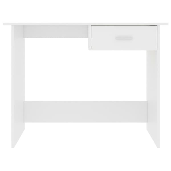 vidaXL Skrivbord vit 100x50x76 cm spånskiva