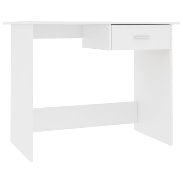 vidaXL Skrivbord vit 100x50x76 cm spånskiva