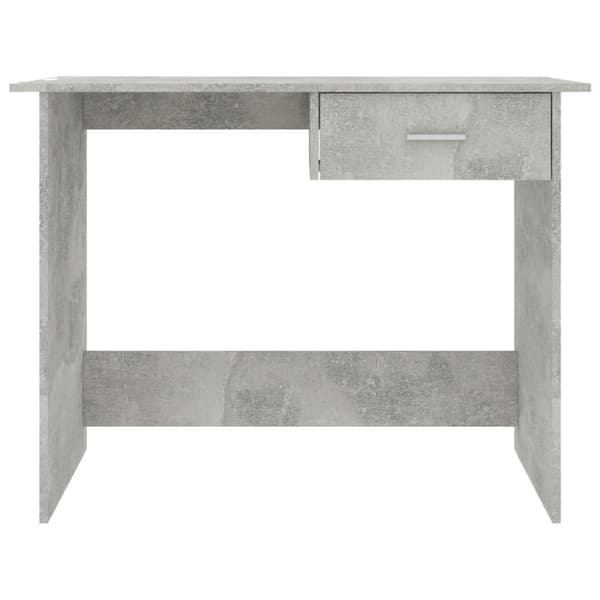 vidaXL Skrivebord betonggrå 100x50x76 cm konstruert tre