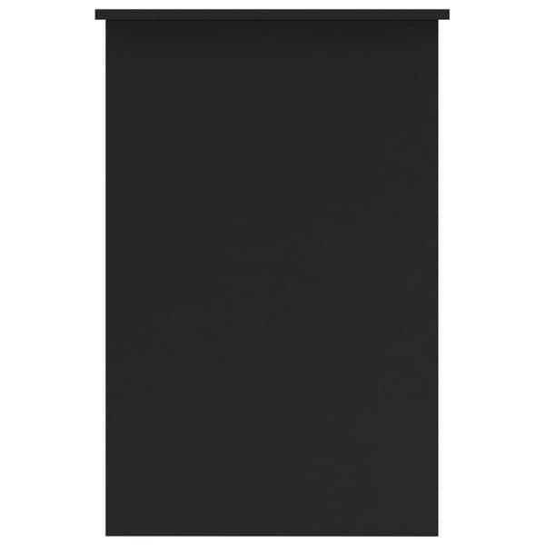 vidaXL Skrivbord svart 100x50x76 cm konstruerat trä