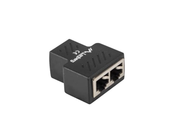 Lanberg - Nätverksdelare - RJ-45 (hona) till RJ-45 (hona) - skärmad - svart