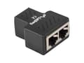 Miniatyrbild 1 av 5: Lanberg - Nätverksdelare - RJ-45 (hona) till RJ-45 (hona) - skärmad - svart