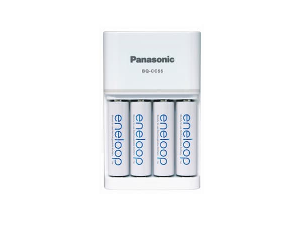 Panasonic eneloop Smart & Quick BQ-CC55 - 1,5 - 3 t batterilader - (for 4xAA/AAA)