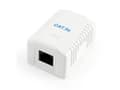 Miniatyrbild 4 av 5: Cablexpert NCAC-1U5E-01 - Ytmonteringsbox för nätverk - CAT 5e - UTP - RJ-45 - vit