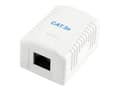 Miniatyrbild 2 av 5: Cablexpert NCAC-1U5E-01 - Ytmonteringsbox för nätverk - CAT 5e - UTP - RJ-45 - vit