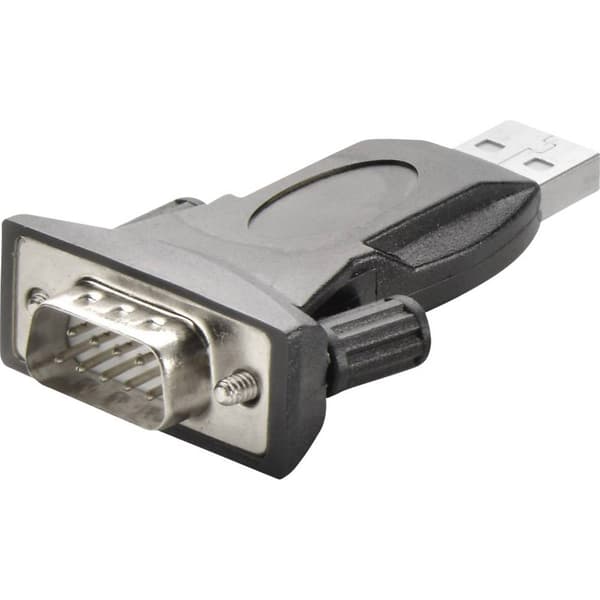 Renkforce USB 2.0, Seriell Anslutningskabel [1x USB 2.0 A hane - 1x D-SUB hane 9-pol] 1.00 m guldpläterad kontakt