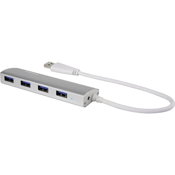 Renkforce 4 Port USB-Hub 3.0 Aluminiumhölje Aluminium