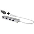 Miniatyrbild 1 av 5: Renkforce 4 Port USB-Hub 3.0 Aluminiumhölje Aluminium