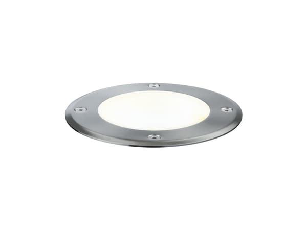 Paulmann Plug & Shine FLOOR bakkelys, justerbar, 20 grader. 6W 3000K 428lm IP67 24V sølv / metall Sølv
