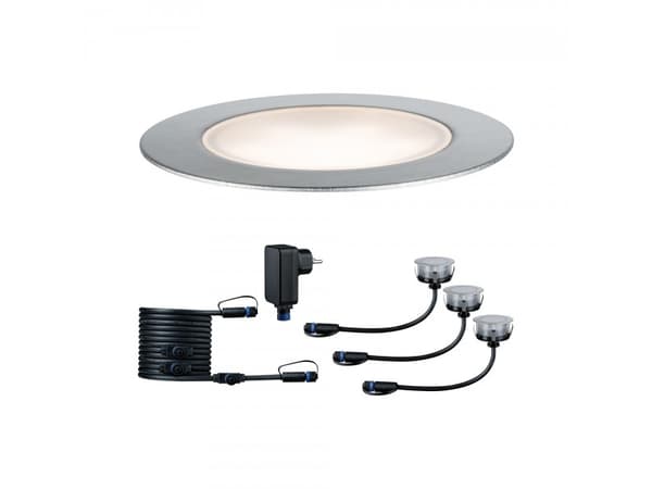 Paulmann 93692, Markbelysning utomhus, Silver, Plast, Rostfritt stål, IP65, Entré, II Silver