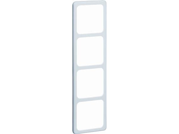 PEHA Standard, 4-moduulinen peitekehys, vaaka- ja pystysuora, 294x81mm, IP20, valkoinen RAL9010