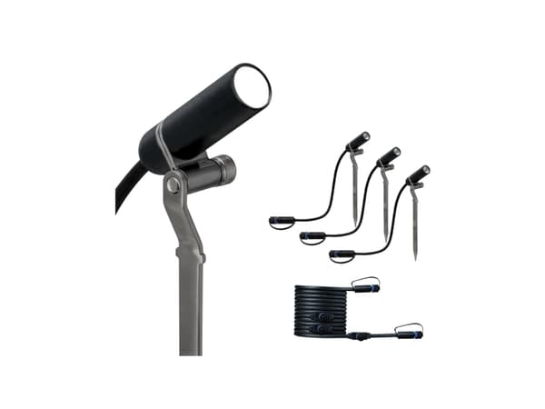 Paulmann 941.56, Markbelysning utomhus, Antracit, Gjuten aluminium, IP44, Trädgård, III Antracit
