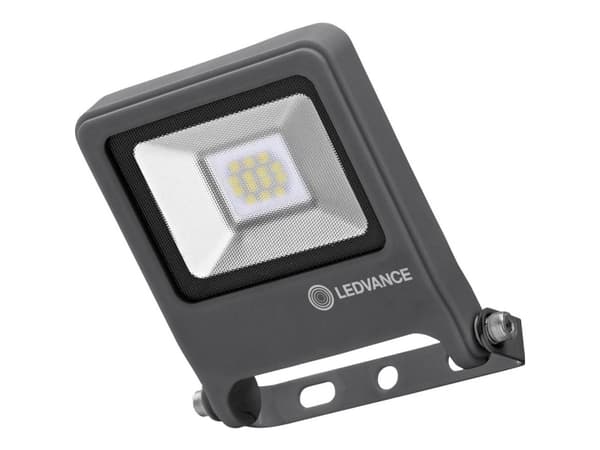 LEDVANCE Endura Flood, Väggbelysning för utomhusbruk, Grå, Gjuten aluminium, Glas, IP65, Fasad, Garage, I