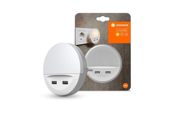 Osram LUNETTA, Kytkettävä yövalo, Valkoinen, Polykarbonaatti (PC), ABS, IP20, II, Tyyppi C