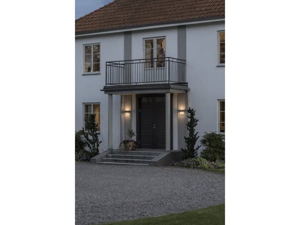 Konstsmide 7855-370, 2 lampor, 3000 K, IP54, Antracit, Grå