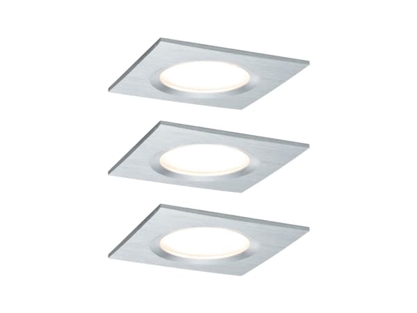 Paulmann 938.95, Nedtryckbar spotlight, 1 lampor, 425 LM, 230 V, Silver Gjuten aluminium