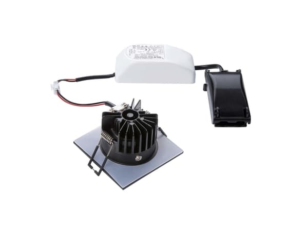 SLV PATTA-I recessed fitting, 1 lampor, LED, 3000 K, 910 LM, IP20, IP65, Svart