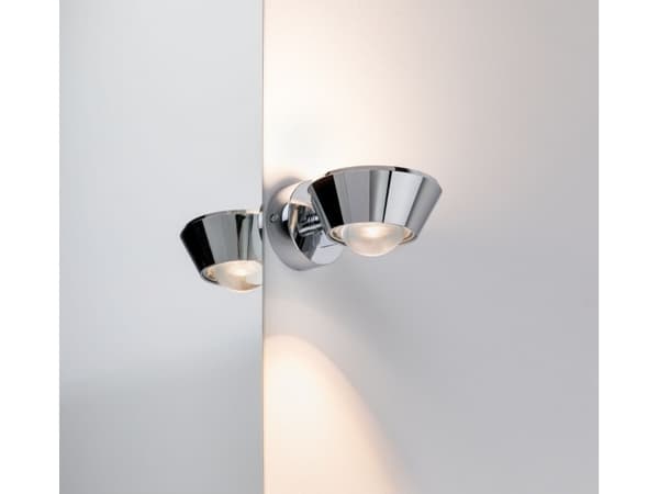 Paulmann 709.47, Overflatebehandlet, Rund, 1 ampuller, 2700 K, IP44, Kromfarget