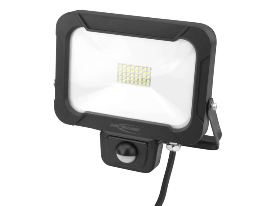 Ansmann WFL1600S, Hängande arbetsbelysning, Svart, IP54, Fasad, Garage, Väggmontering, Transparent