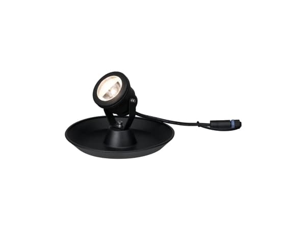 Paulmann 942.09, Spotlys, Sort, Aluminium, IP68, Hage, III Sort