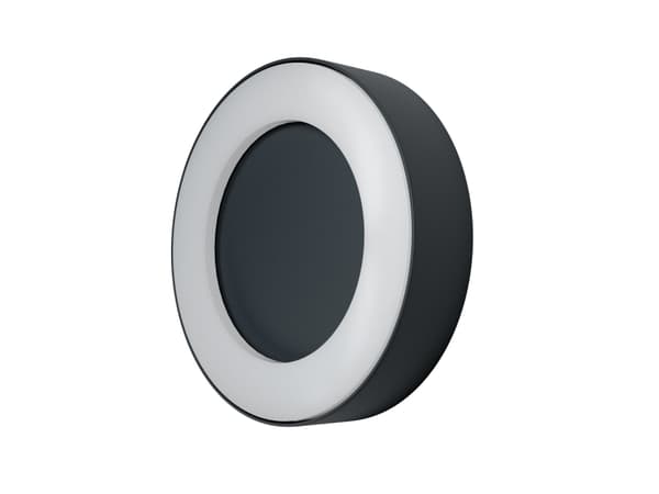 LEDVANCE ENDURA STYLE Ring, Vegglys, Grå, Aluminium, Polykarbonat (PC), IP44, Fasade, Terrasse, I Grå