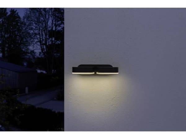 LEDVANCE ENDURA STYLE Mini Spot II, Väggbelysning för utomhusbruk, Grå, Gjuten aluminium, Polymetylmetakrylat (PMMA), IP44, Terass, I