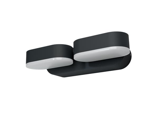 LEDVANCE ENDURA STYLE Mini Spot II, Väggbelysning för utomhusbruk, Grå, Gjuten aluminium, Polymetylmetakrylat (PMMA), IP44, Terass, I Grå