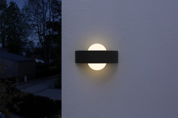 LEDVANCE ENDURA STYLE Shield, Väggbelysning för utomhusbruk, Grå, Gjuten aluminium, Polymetylmetakrylat (PMMA), IP44, Entré, Fasad, I
