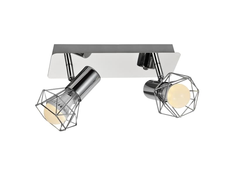 Activejet AJE-BLANKA 2P, 2 lampor, E14, IP20, Silver