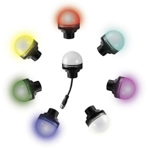 Werma Signaltechnik Signallampa LED MC RGB 240.120.50 RGB, Röd, Gul, Grön, Vit, Blå, Violett, Turkos