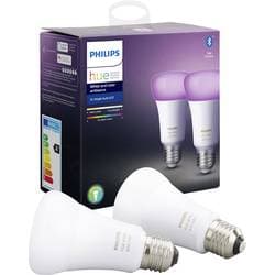 Philips Lighting Hue LED-pærer Energiklasse: A+ (A++ - E) Sæt med 2 stk. White and Color Ambiance E27 9 W