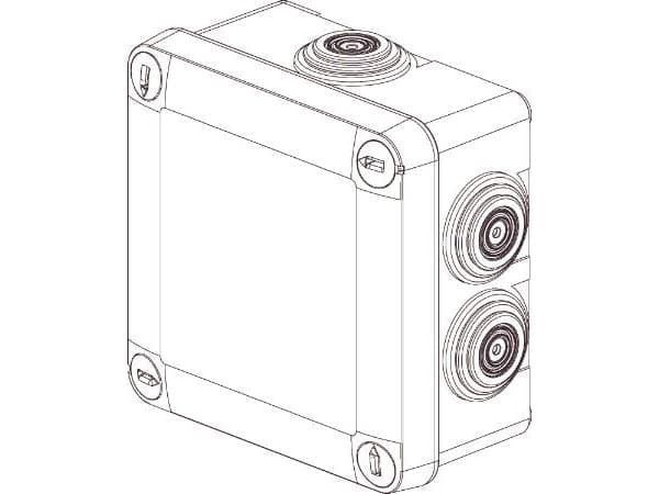 Legrand 092022, Muovi, Valkoinen, IP55, 105 mm, 105 mm, 55 mm