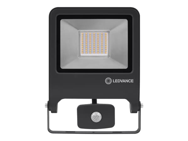 LEDVANCE ENDURA FLOOD Sensor - Sikkerhetslys - LED - 50 W - varmt hvitt lys - 3000 K - mørk grå
