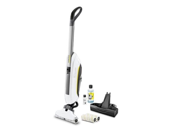 Kärcher FC 5 Cordless Premium, Pussiton, Valkoinen, 0,2 L, 0,4 L, Kuiva ja märkä, Aqua-suodatus