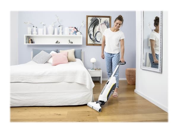 Kärcher FC 5 Cordless Premium, Pussiton, Valkoinen, 0,2 L, 0,4 L, Kuiva ja märkä, Aqua-suodatus
