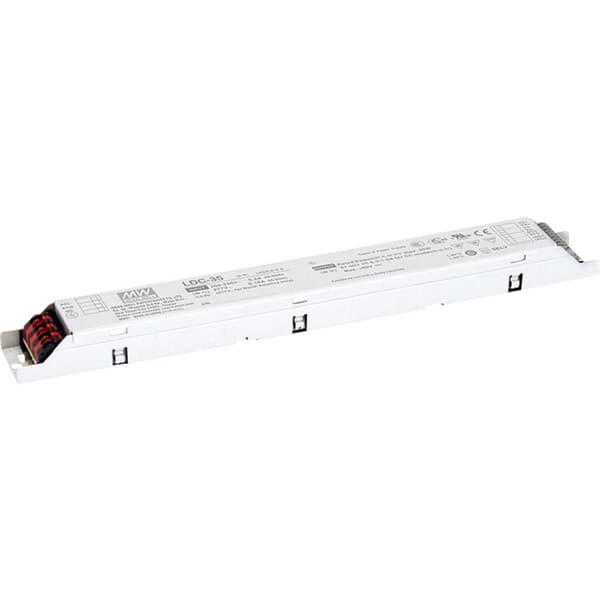 MW Mean Well LDC-35 LED driver Konstant effekt 35 W 300 - 1000 mA 27 - 56 V/DC inte dimbar, PFC-krets, möbelregistrerin