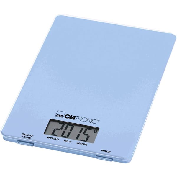 Clatronic KW 3626 LCD Köksvåg digital Vägningsområde=5 kg Ljusblå